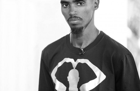 Mo Farah portrait by Tracy Howl